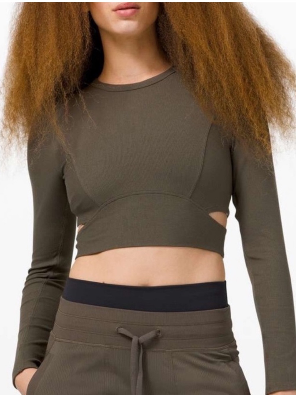 Lululemon LA Cut Out Waist Top Long Sleeve Size 12